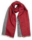 Echarpe cachemire et laine KAIS burgundy femme