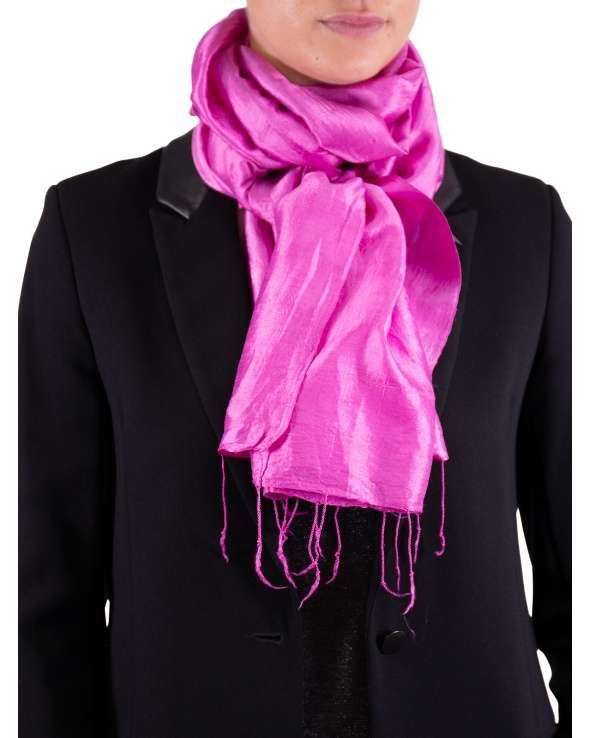 Foulard soie COCOON UNIE figue femme