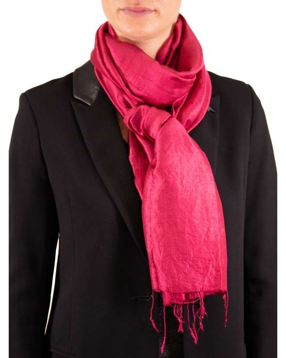 Foulard soie COCOON UNIE syrah femme