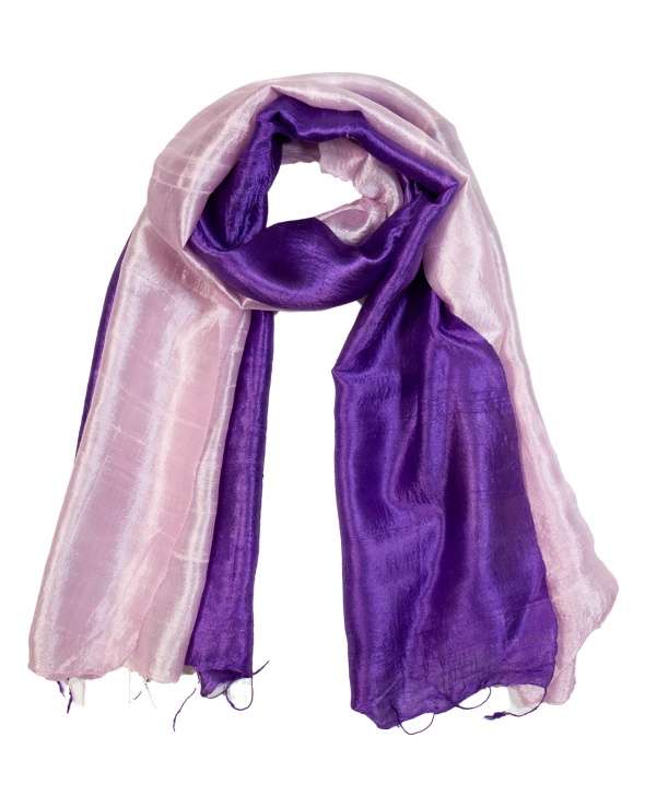 Foulard soie COCOON BI orchid femme