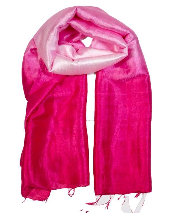 Foulard soie COCOON MIX azalee femme