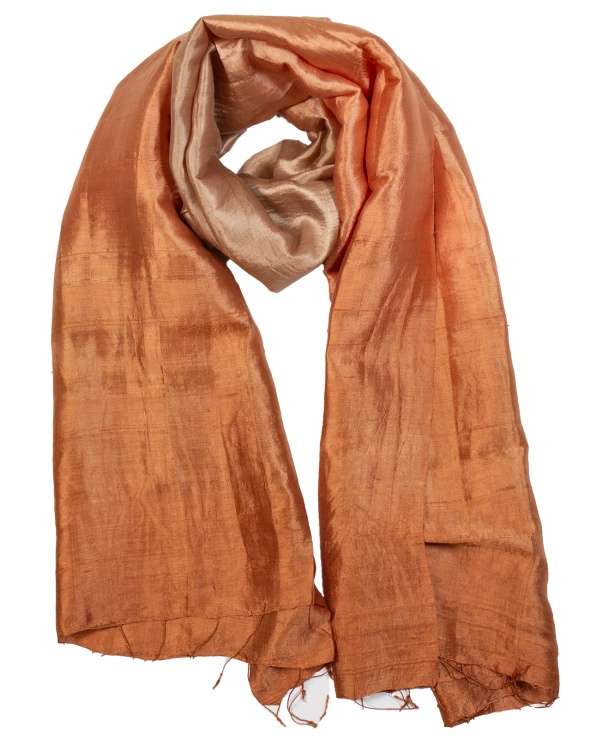 Foulard soie COCOON MIX flame femme