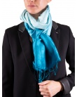 Foulard soie COCOON MIX lagon femme