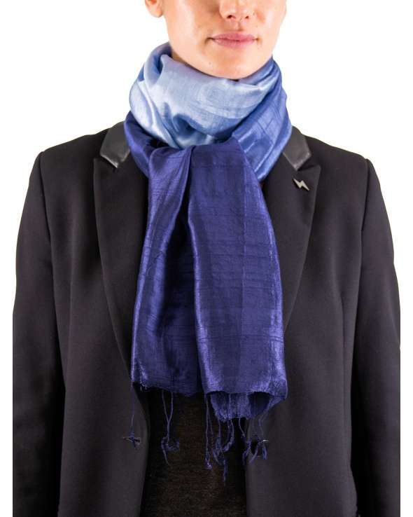 Foulard soie COCOON MIX nautic femme