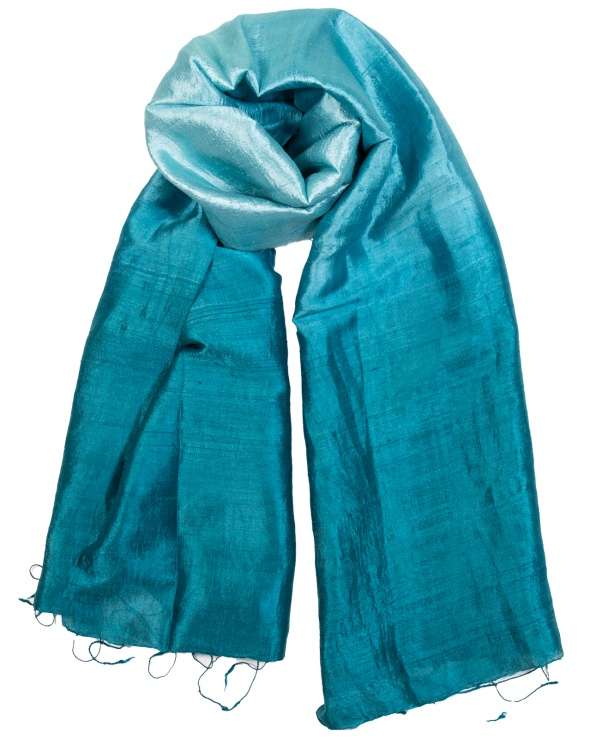 Foulard soie COCOON MIX ocean femme