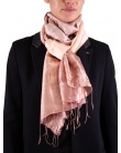 Foulard soie COCOON MIX poudre femme