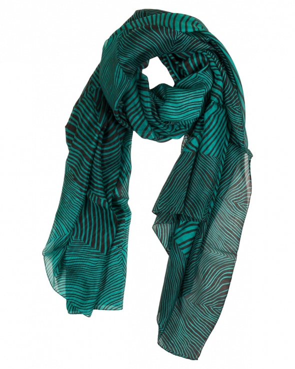 Foulard soie MAIA wakame green femme