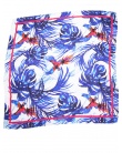 Carre de soie MARY blue tropic femme