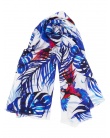 Foulard soie MELI blue tropic femme