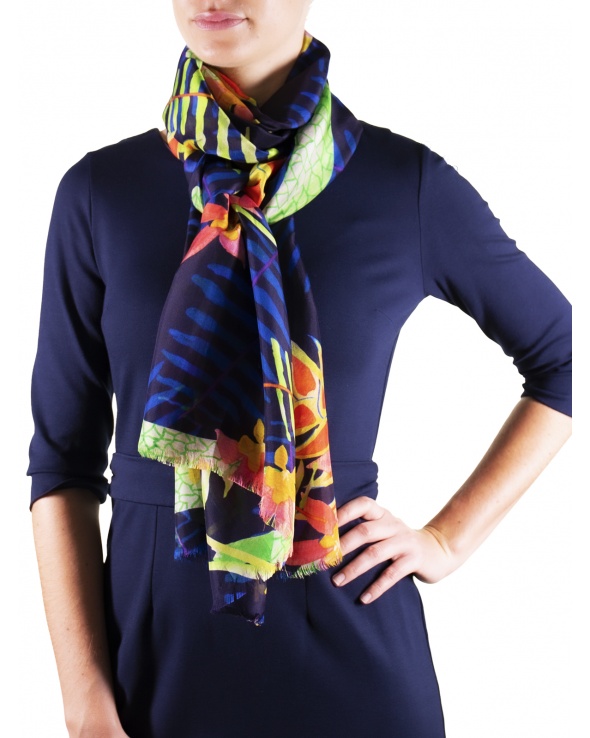 Foulard soie MELI caicos exotic femme