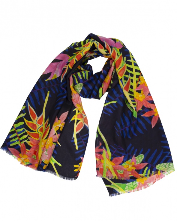 Foulard soie MELI caicos exotic femme