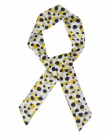 Bandeau de soie MIA dots yellow femme