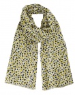 Etole coton soie SARY dots yellow femme