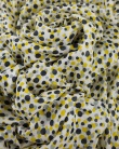 Etole coton soie SARY dots yellow femme