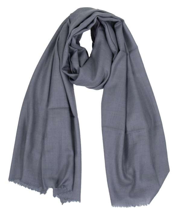 Echarpe cachemire et soie KASHMEER grey femme