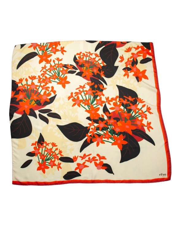 Carre de soie MIKI japan flowers femme