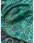 Carre de soie MILY green paisley femme