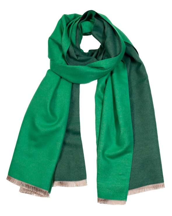 Echarpe cachemire et laine KAIS green homme