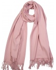 Echarpe cachemire et laine BHOPAL blush femme